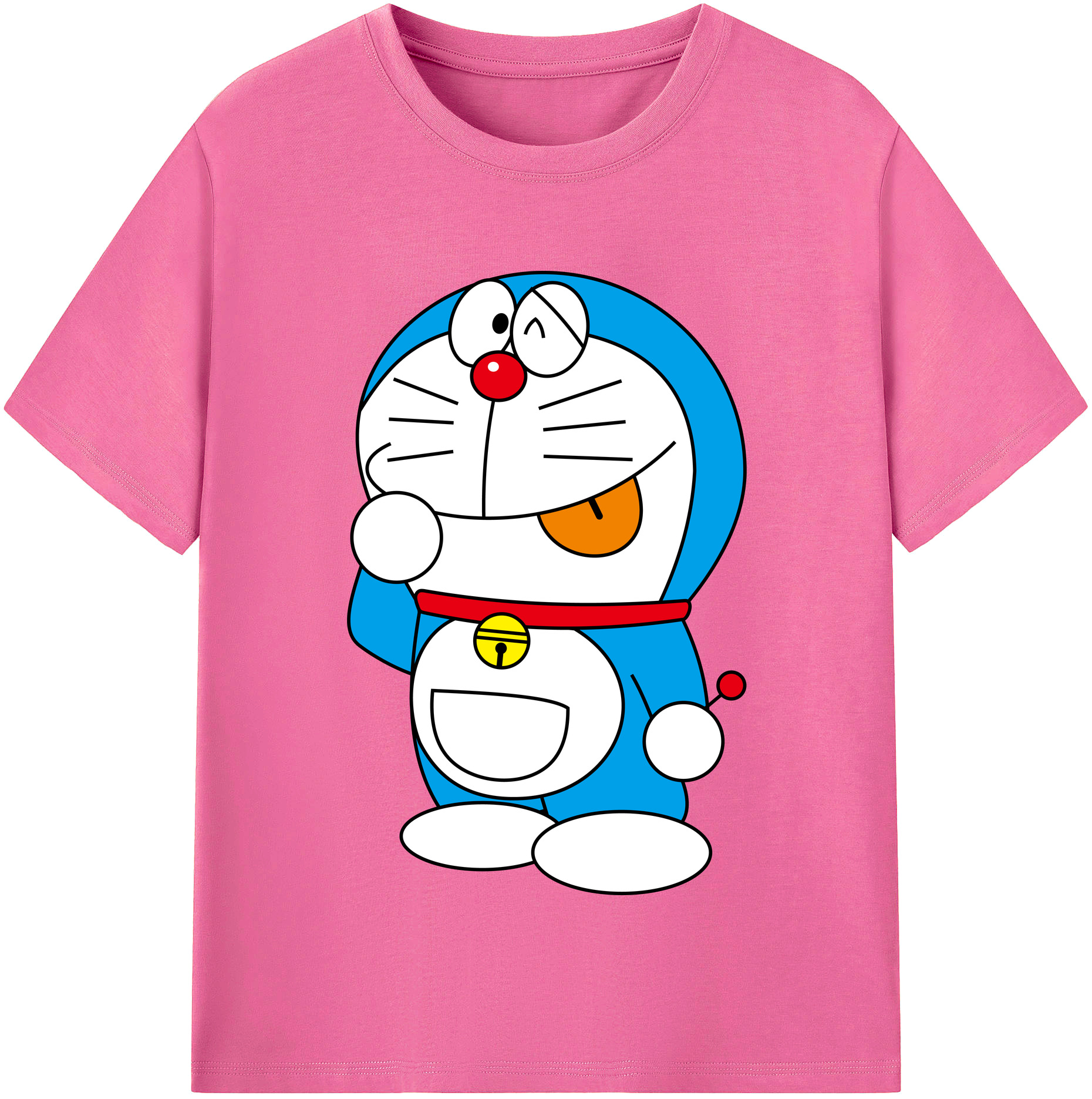 （画像用） ドラえもん Doraemon レディースカジュアルプリントTシャツ（綿100％）